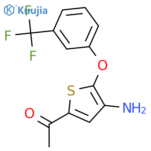 ETHANONE, 1-[4-AMINO-5-[3-(TRIFLUOROMETHYL)PHENOXY]-2-THIENYL]- structure
