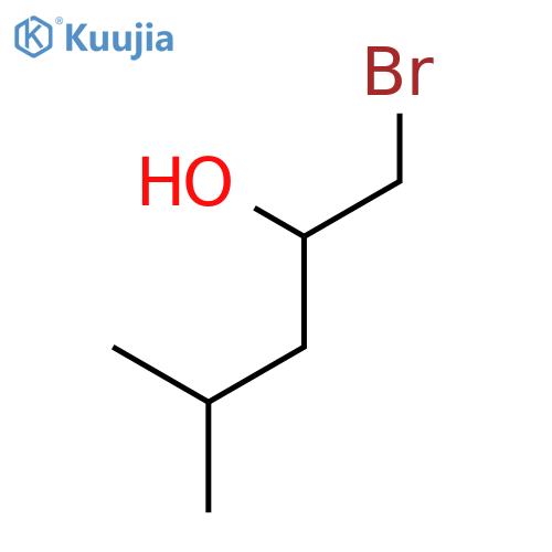 1-bromo-4-methylpentan-2-ol structure