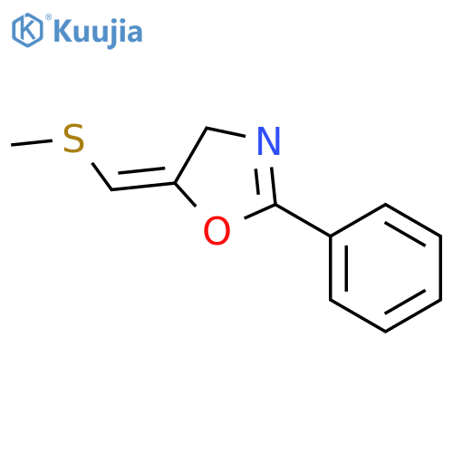5-[(Methylsulfanyl)methylidene]-2-phenyl-4,5-dihydro-1,3-oxazole structure