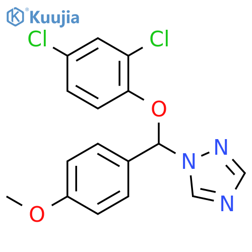 1H-1,2,4-Triazole, 1-[(2,4-dichlorophenoxy)(4-methoxyphenyl)methyl]- structure