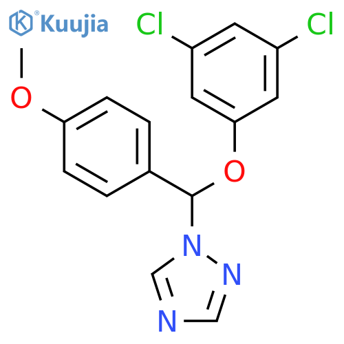 1H-1,2,4-Triazole, 1-[(3,5-dichlorophenoxy)(4-methoxyphenyl)methyl]- structure