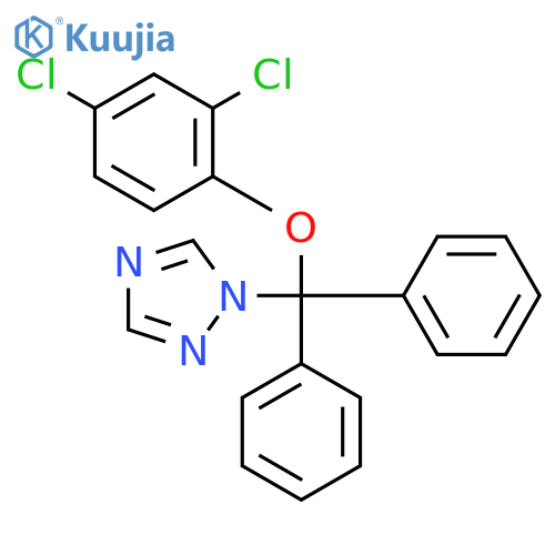 1H-1,2,4-TRIAZOLE, 1-[(2,4-DICHLOROPHENOXY)DIPHENYLMETHYL]- structure