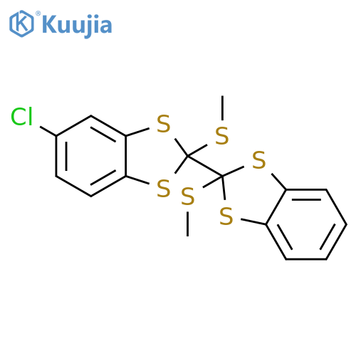 2,2'-BI-1,3-BENZODITHIOLE, 5-CHLORO-2,2'-BIS(METHYLTHIO)- structure