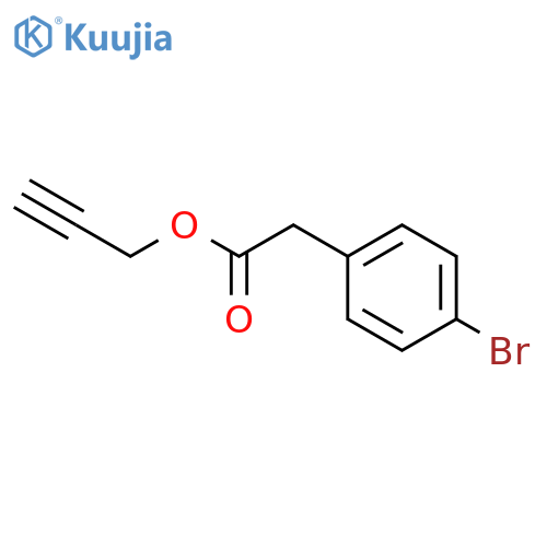 Benzeneacetic acid, 4-bromo-, 2-propynyl ester structure