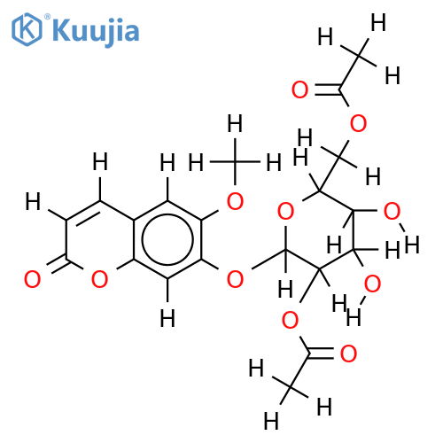 2',6'-di-O-acetylscopolin structure