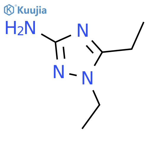 1H-1,2,4-TRIAZOL-3-AMINE, 1,5-DIETHYL- structure
