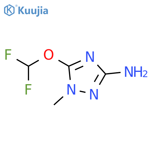 1H-1,2,4-Triazol-3-amine, 5-(difluoromethoxy)-1-methyl- structure