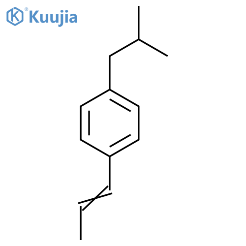 Benzene, 1-(2-methylpropyl)-4-(1-propenyl)- structure