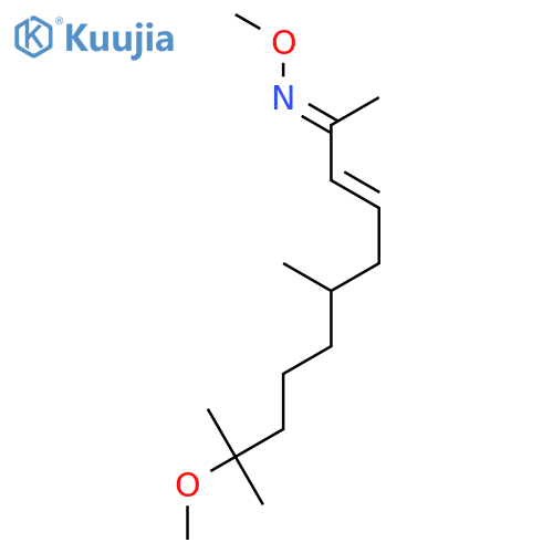 3-UNDECEN-2-ONE, 10-METHOXY-6,10-DIMETHYL-, O-METHYLOXIME, (E,E)- structure