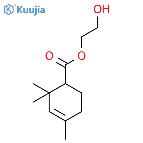 3-CYCLOHEXENE-1-CARBOXYLIC ACID, 2,2,4-TRIMETHYL-, 2-HYDROXYETHYL ESTER structure