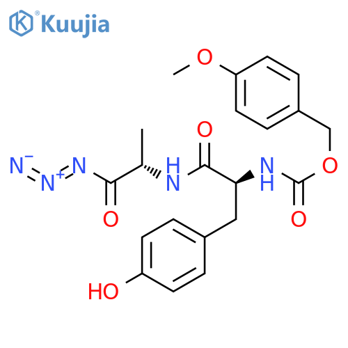 L-ALANYL AZIDE, N-[N-[[(4-METHOXYPHENYL)METHOXY]CARBONYL]-L-TYROSYL]- structure