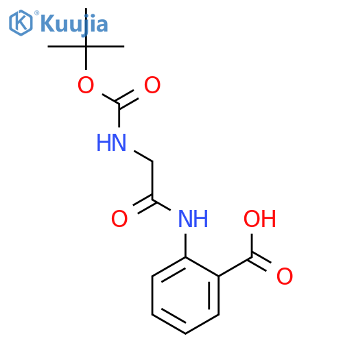 2-{[N-(tert-Butoxycarbonyl)glycyl]amino}benzoic acid structure