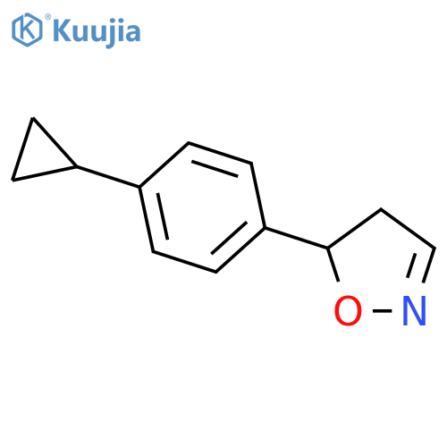 ISOXAZOLE, 5-(4-CYCLOPROPYLPHENYL)-4,5-DIHYDRO- structure
