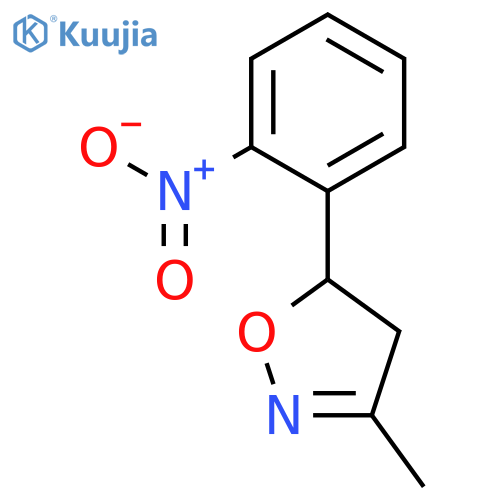 ISOXAZOLE, 4,5-DIHYDRO-3-METHYL-5-(2-NITROPHENYL)- structure