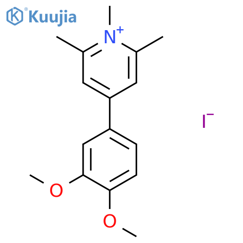 PYRIDINIUM, 4-(3,4-DIMETHOXYPHENYL)-1,2,6-TRIMETHYL-, IODIDE structure