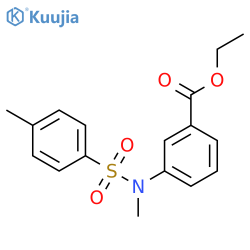 BENZOIC ACID, 3-[METHYL[(4-METHYLPHENYL)SULFONYL]AMINO]-, ETHYL ESTER structure