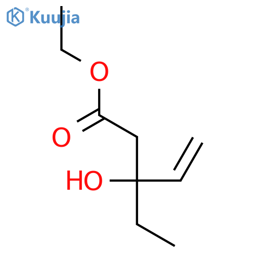 4-PENTENOIC ACID, 3-ETHYL-3-HYDROXY-, ETHYL ESTER structure