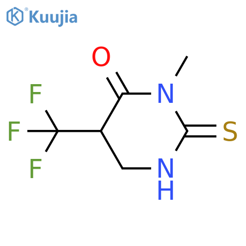 4(1H)-Pyrimidinone, tetrahydro-3-methyl-2-thioxo-5-(trifluoromethyl)- structure