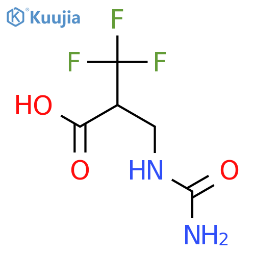 PROPANOIC ACID, 2-[[(AMINOCARBONYL)AMINO]METHYL]-3,3,3-TRIFLUORO- structure