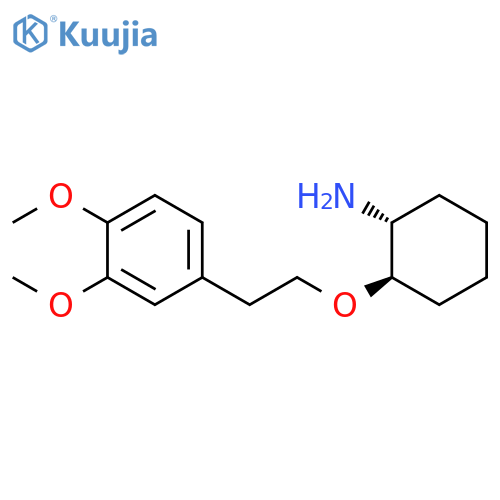 Cyclohexanamine, 2-[2-(3,4-dimethoxyphenyl)ethoxy]-, (1R,2R)- structure