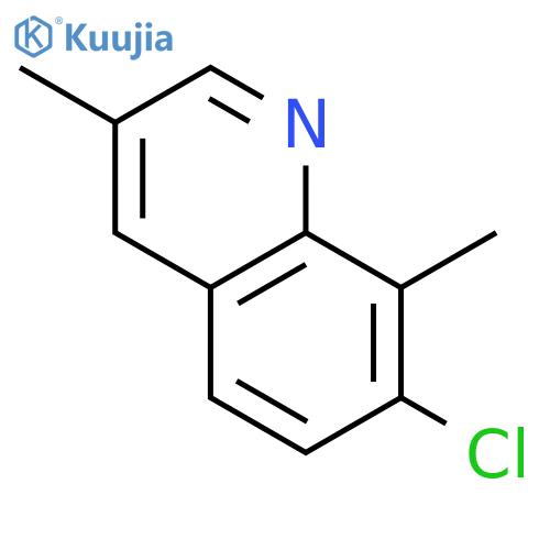 7-Chloro-3,8-dimethylquinoline structure