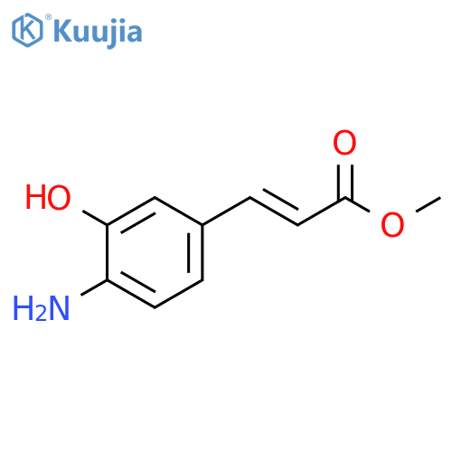 Methyl 3-(4-amino-3-hydroxyphenyl)prop-2-enoate structure