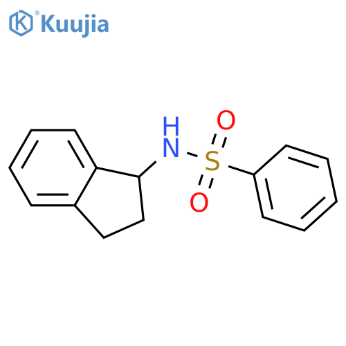 Benzenesulfonamide, N-(2,3-dihydro-1H-inden-1-yl)- structure