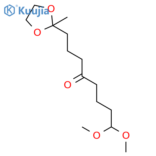4-OCTANONE, 8,8-DIMETHOXY-1-(2-METHYL-1,3-DIOXOLAN-2-YL)- structure