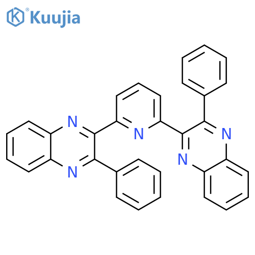 Quinoxaline, 2,2'-(2,6-pyridinediyl)bis[3-phenyl- structure