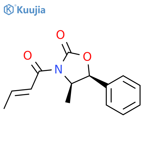 2-Oxazolidinone,4-methyl-3-[(2E)-1-oxo-2-buten-1-yl]-5-phenyl-, (4R,5S)- structure