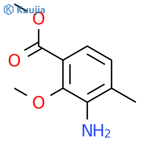 Methyl 3-amino-2-methoxy-4-methylbenzoate structure