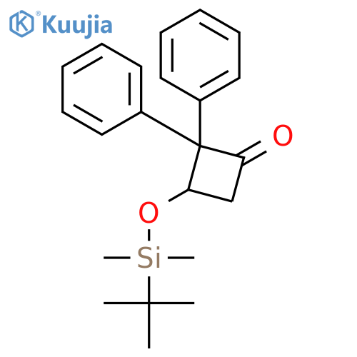 3-{[tert-Butyl(dimethyl)silyl]oxy}-2,2-diphenylcyclobutan-1-one structure