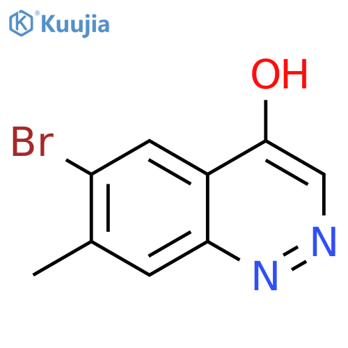 4-Cinnolinol, 6-bromo-7-methyl- structure