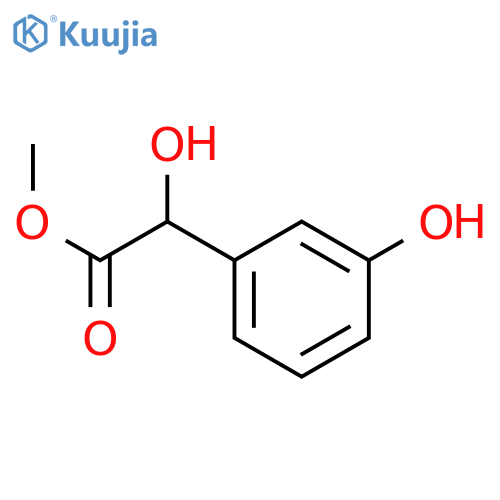 methyl 2-hydroxy-2-(3-hydroxyphenyl)acetate structure