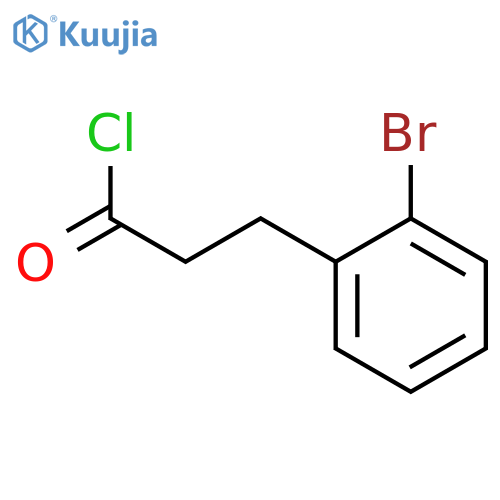 Benzenepropanoyl chloride, 2-bromo- structure