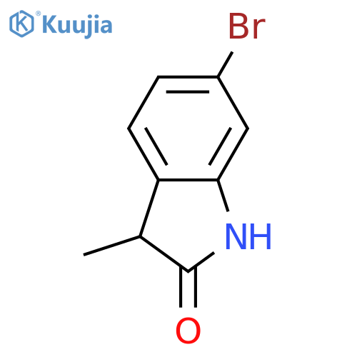 6-bromo-3-methyl-2,3-dihydro-1H-indol-2-one structure