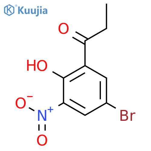 1-(5-Bromo-2-hydroxy-3-nitrophenyl)propan-1-one structure