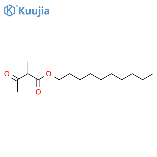 BUTANOIC ACID, 2-METHYL-3-OXO-, DECYL ESTER structure