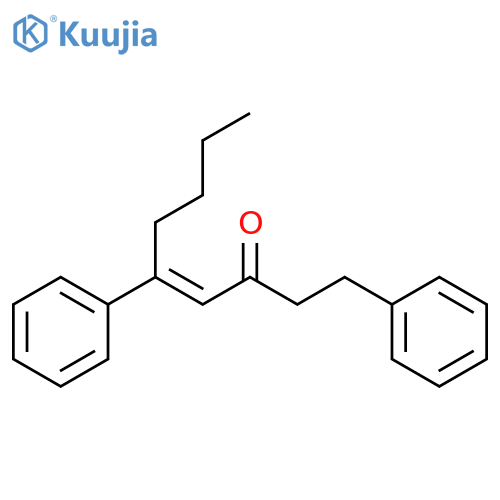4-Nonen-3-one, 1,5-diphenyl-, (E)- structure
