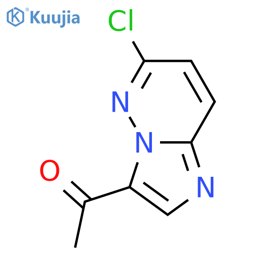 1-{6-chloroimidazo[1,2-b]pyridazin-3-yl}ethan-1-one structure