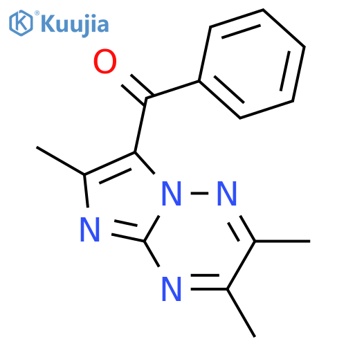 METHANONE, PHENYL(2,3,6-TRIMETHYLIMIDAZO[1,2-B][1,2,4]TRIAZIN-7-YL)- structure