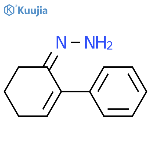 2-Cyclohexen-1-one, 2-phenyl-, hydrazone, (E)- structure