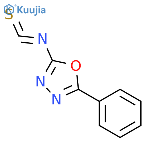1,3,4-OXADIAZOLE, 2-ISOTHIOCYANATO-5-PHENYL- structure