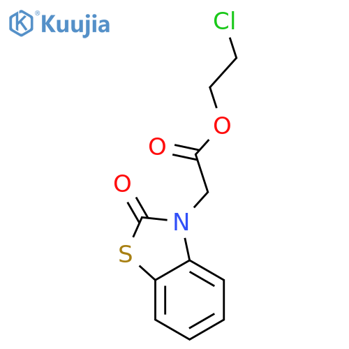 3(2H)-Benzothiazoleacetic acid, 2-oxo-, 2-chloroethyl ester structure