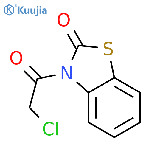 2(3H)-Benzothiazolone,3-(2-chloroacetyl)- structure