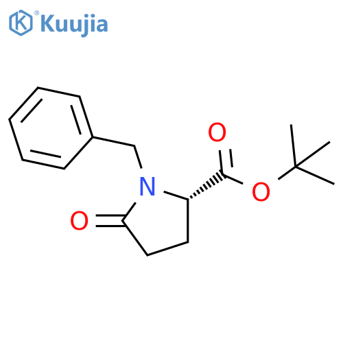 (S)-tert-Butyl 1-benzyl-5-oxopyrrolidine-2-carboxylate structure