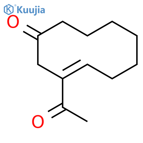 3-CYCLODECEN-1-ONE, 3-ACETYL-, (E)- structure