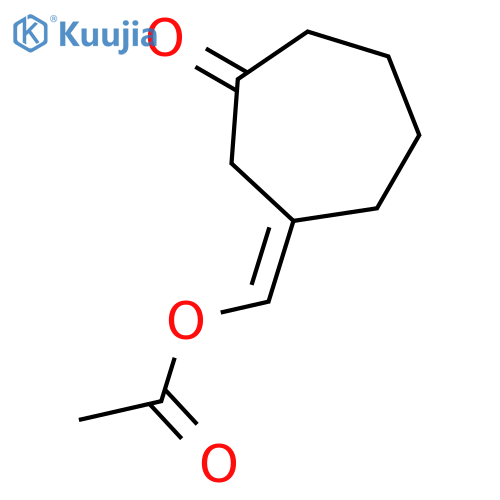 CYCLOHEPTANONE, 3-[(ACETYLOXY)METHYLENE]-, (Z)- structure