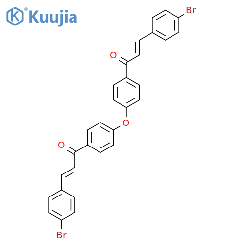 2-PROPEN-1-ONE, 1,1'-(OXYDI-4,1-PHENYLENE)BIS[3-(4-BROMOPHENYL)- structure