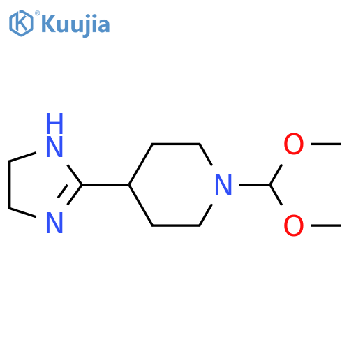 Piperidine, 4-(4,5-dihydro-1H-imidazol-2-yl)-1-(dimethoxymethyl)- structure